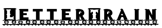 LetterTrain Font Image