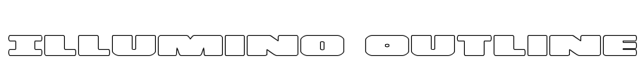 Illumino Outline Font Image