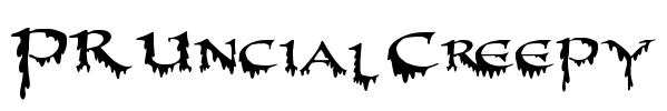 PR-Uncial Creepy Font Image