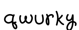 qwurky Font Image