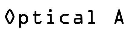 Optical A Font Image