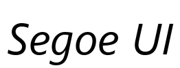Segoe UI Font Image