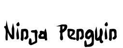 Ninja Penguin Font Image
