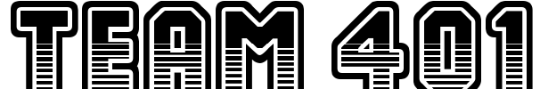 Team 401 Font Image