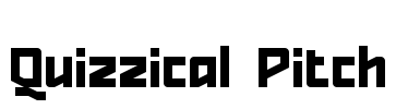 Quizzical Pitch Font Image