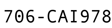 706-CAI978 Font Image