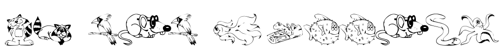 KR Lil Buddies Font Image