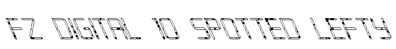 FZ DIGITAL 10 SPOTTED LEFTY Font Image