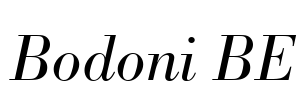 Bodoni BE Font Image