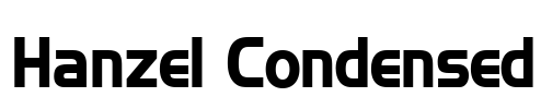 Hanzel Condensed Font Image