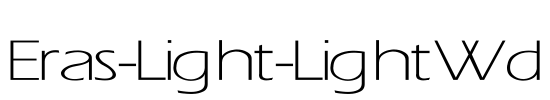 Eras-Light-Light Wd Font Image