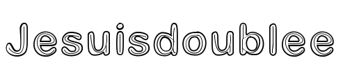 Jesuisdoublee Font Image