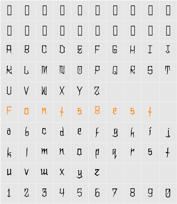 Clownoween Character Map