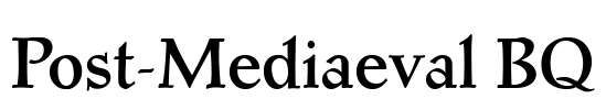 Post-Mediaeval BQ Font Image