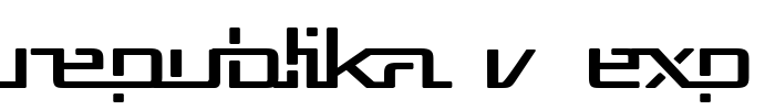 Republika V Exp Font Image