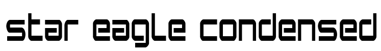 Star Eagle Condensed Font Image