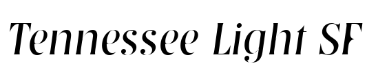 Tennessee Light SF Font Image