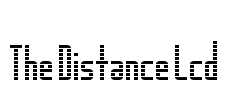 The Distance Lcd Font Image