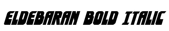 Eldebaran Bold Italic
