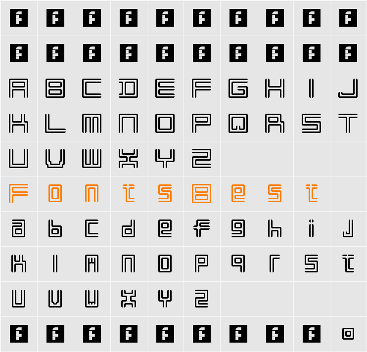 Liner Character Map