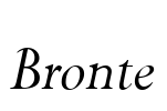 Bronte Font Image