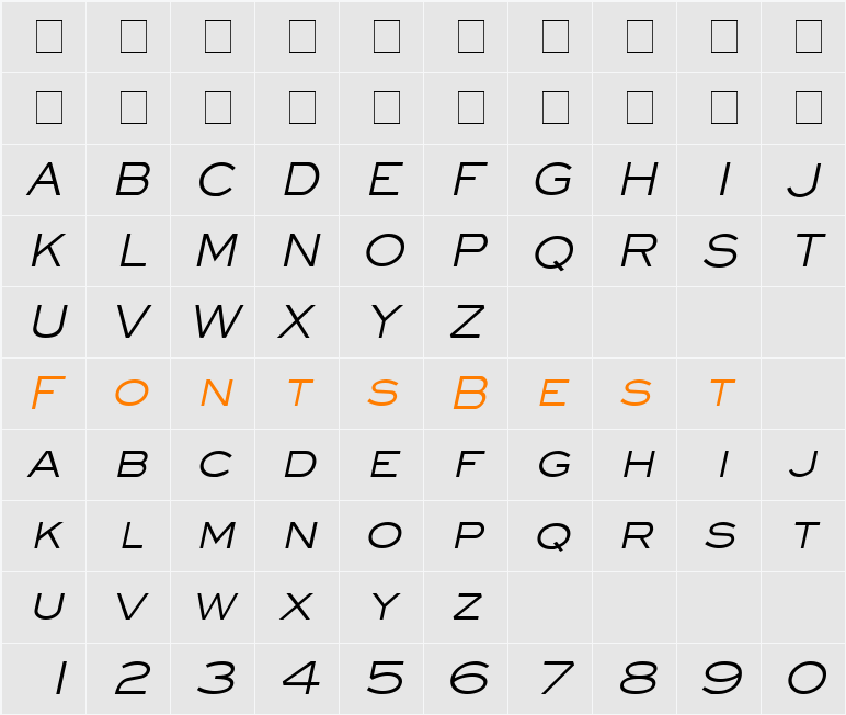 Eye glass Character Map