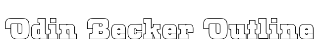 Odin Becker Outline