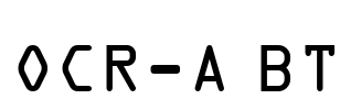OCR-A BT