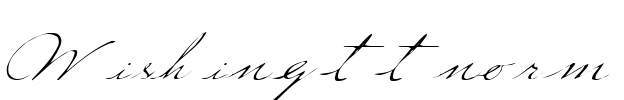 Wishing ttnorm Font Image