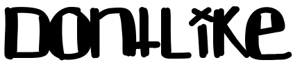 DontLike Font Image