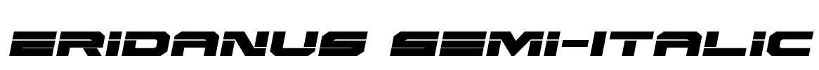 Eridanus Semi-Italic