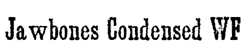 Jawbones Condensed WF