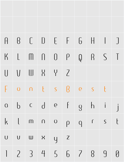 Clearlight Character Map