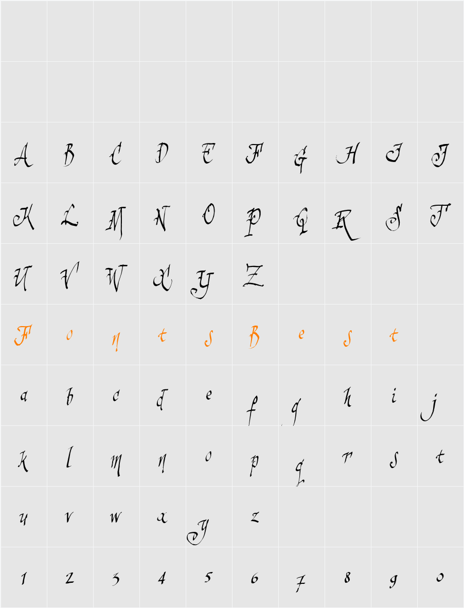 sinisterSam Character Map