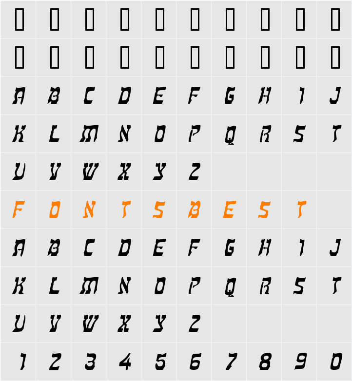 Kosher Wide Character Map