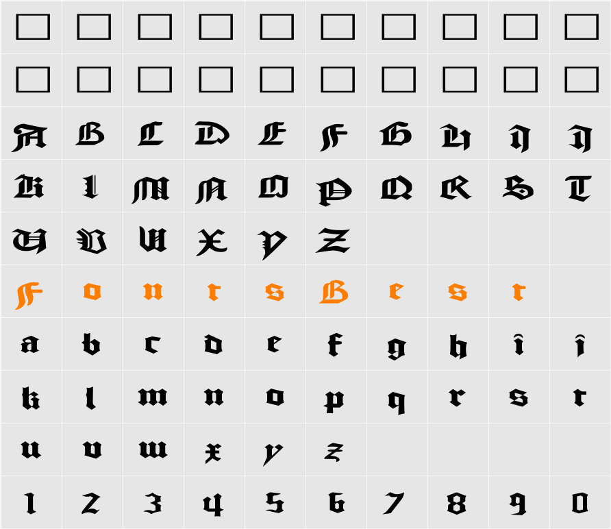 GoodCityModern Plain Ex Character Map