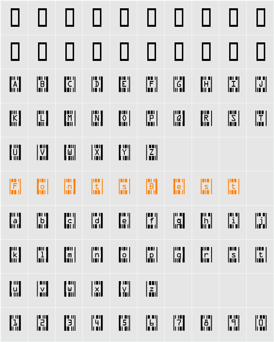 Recognition Character Map