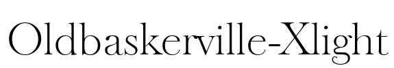 Oldbaskerville-Xlight Font Image