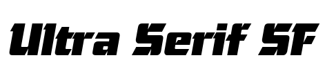 Ultra Serif SF Font Image