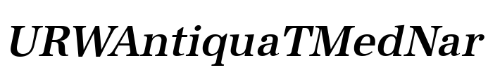 URWAntiquaTMedNar