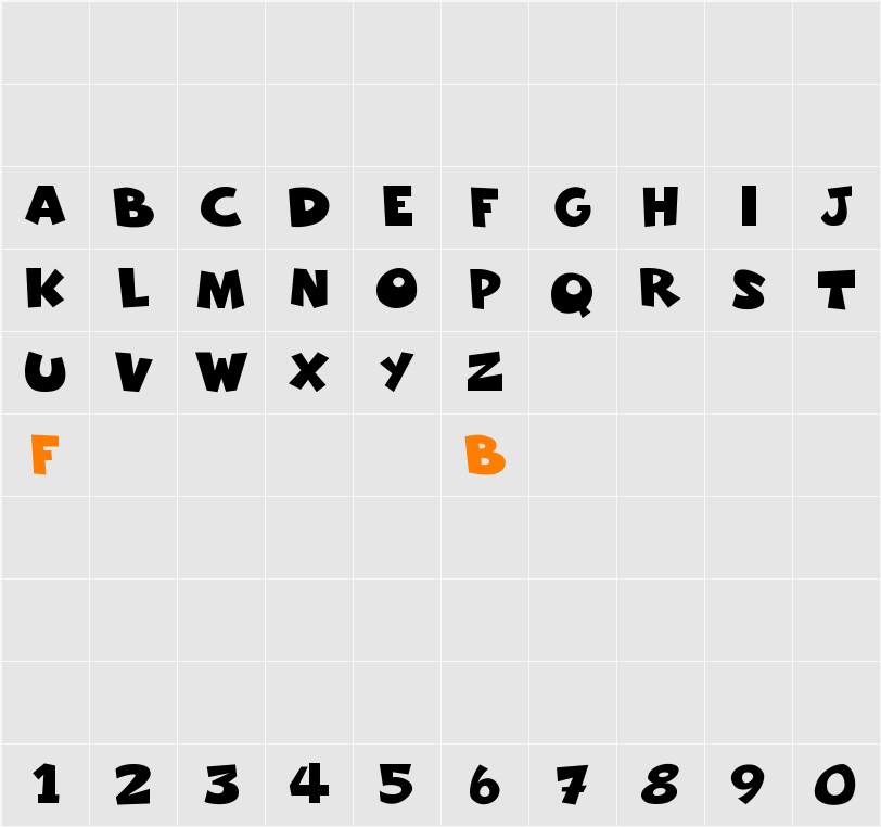 Freakomix Character Map