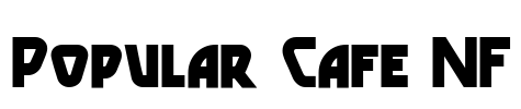 Popular Cafe NF Font Image