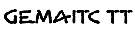 GemaITC TT Font Image