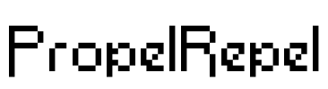 PropelRepel Font Image