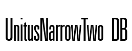 UnitusNarrowTwo DB Font Image