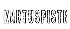 Kaktuspiste Font Image