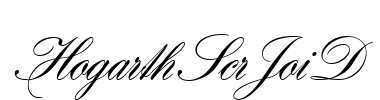 HogarthScrJoiD Font Image