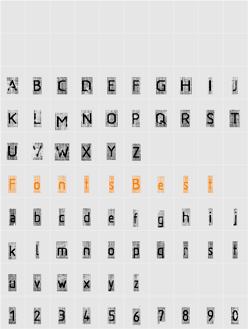rr Character Map
