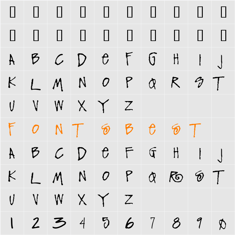 Funky Character Map