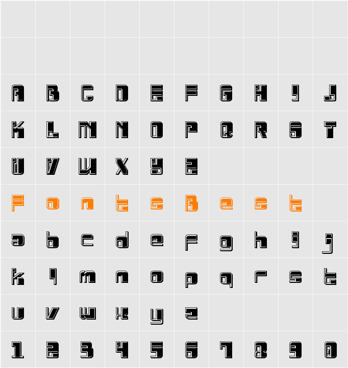 Drosselmeyer Bevel Character Map